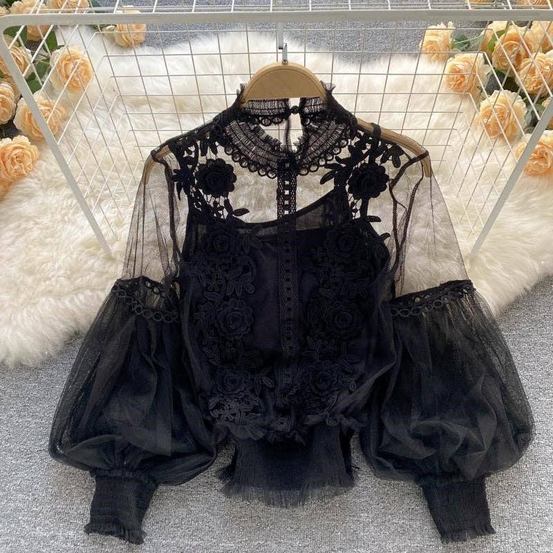 The Rosalie Romance Lace Blouse