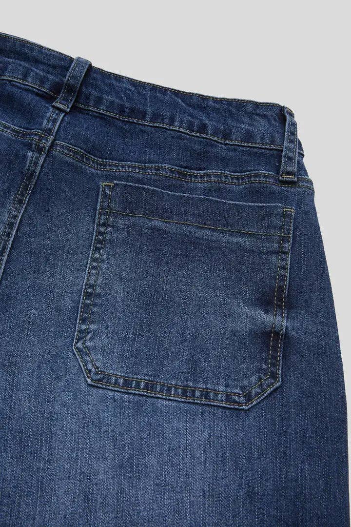 The Venice Wide-leg Flare Jeans-Vintage washed