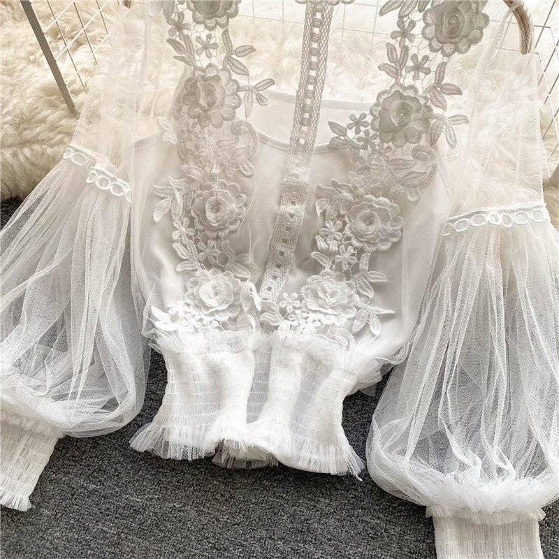 The Rosalie Romance Lace Blouse