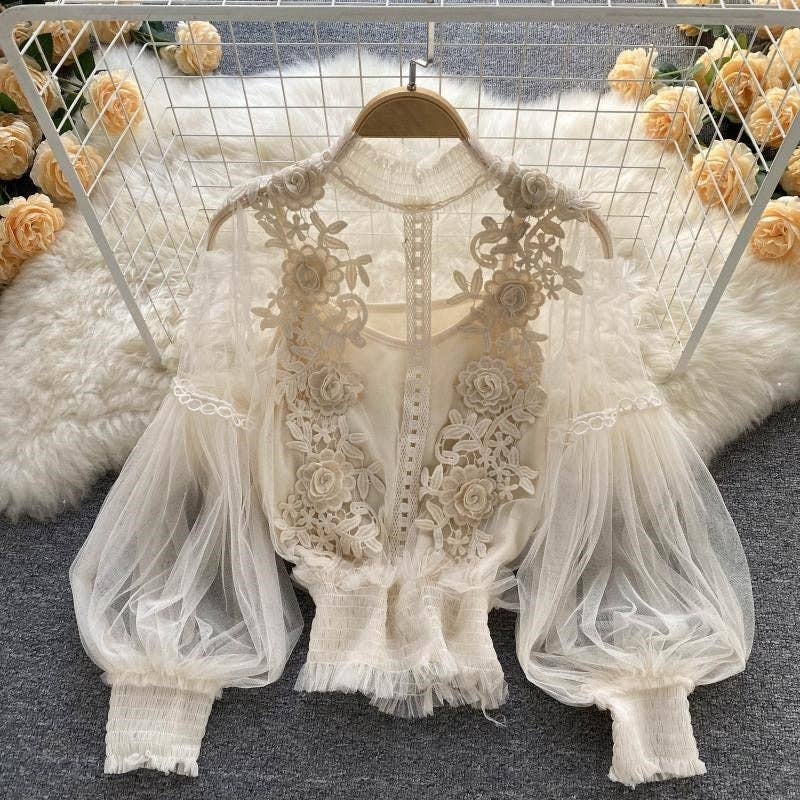 The Rosalie Romance Lace Blouse