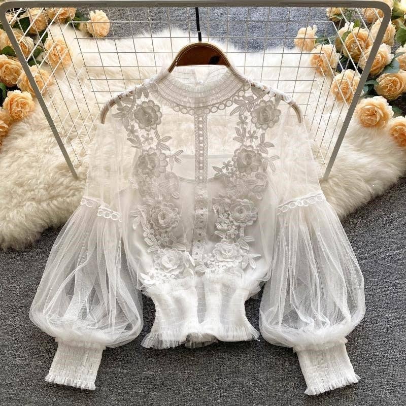 The Rosalie Romance Lace Blouse