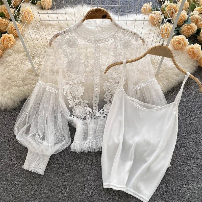 The Rosalie Romance Lace Blouse